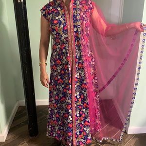 Indian Front Cut Anarkali Dress